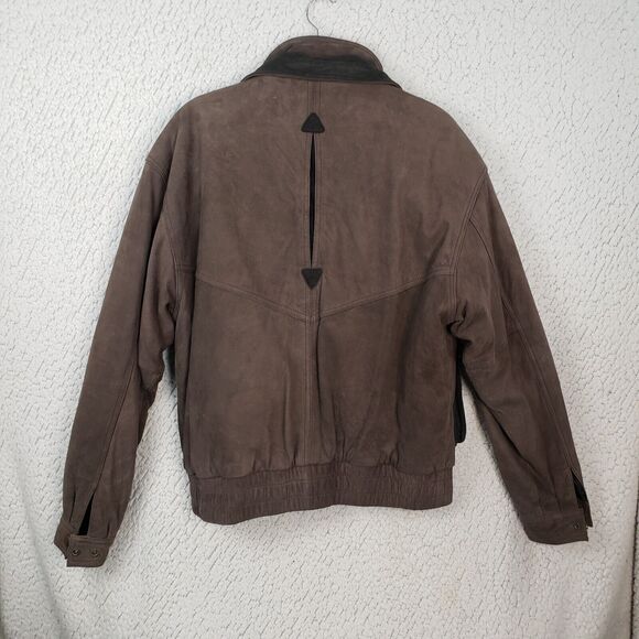Vtg 100% Soft Leather Jacket Excelled Mens M Heavyweight Diamond Lined 46x26 - Picture 2 of 14